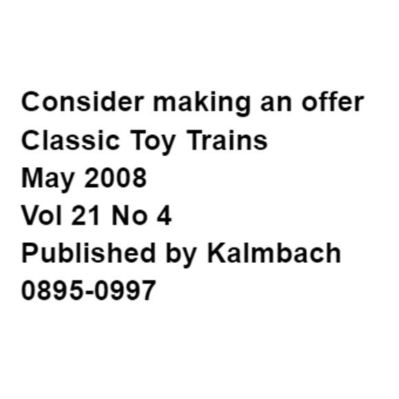 Classic Toy Trains May 2008 Visit A Layout With Ideas For Every Builder - Picture 2 of 4